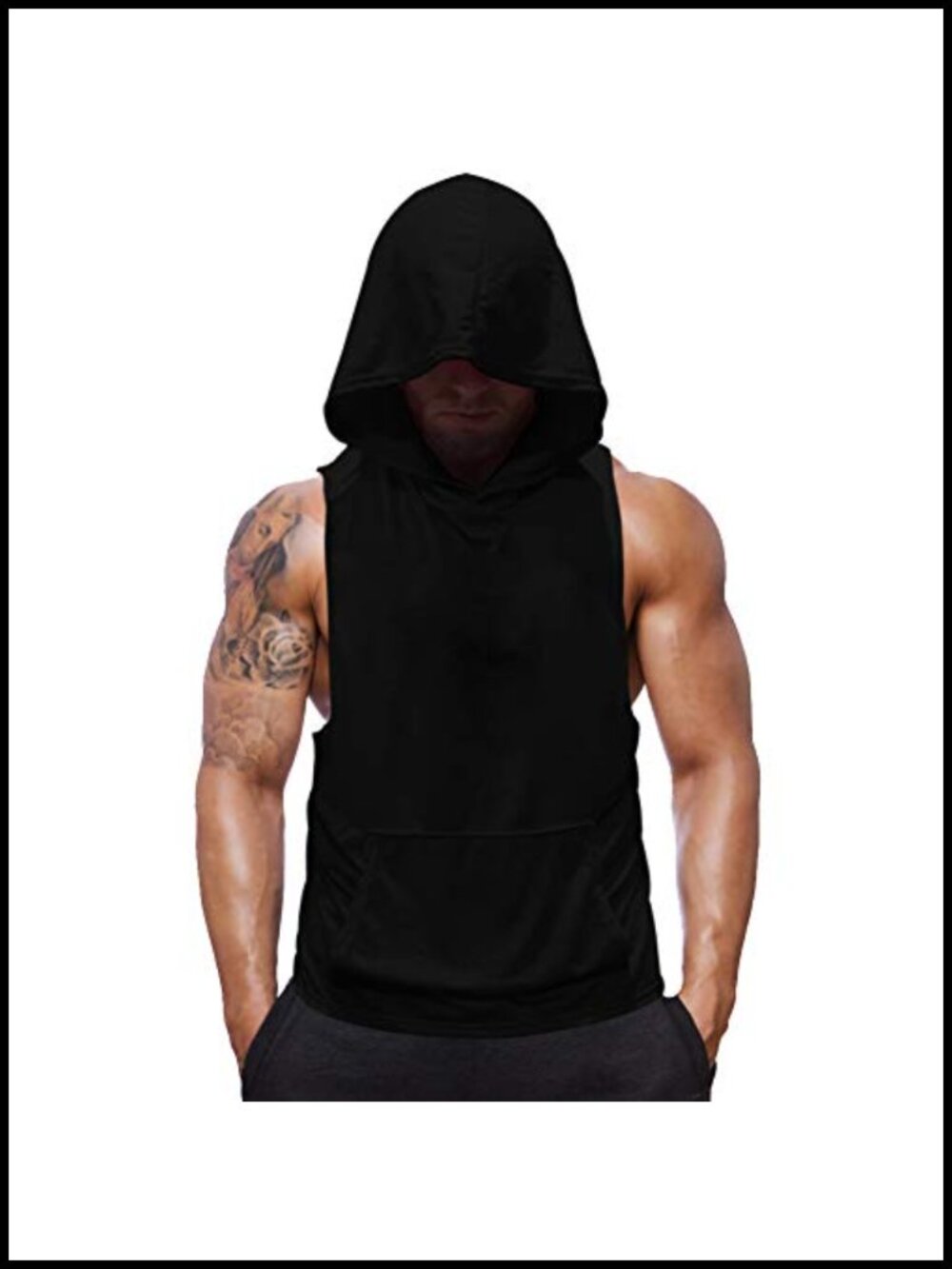 Men's Sleeveless Y-Back Tank Top Fitted Workout Gym Fitness Stringer